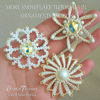 STAR SNOWFLAKE Ornment - Beading Tutorial