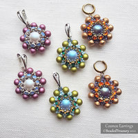 COSMOS EARRINGS - Beading Tutorial - Instant .pdf Download