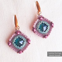 LUMINA EARRINGS Peyote Stitch Beading Tutorial