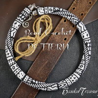 TRIBALIS - Bead crochet necklace pattern / Bead crochet rope pattern / Bead crochet pattern / PATTERN ONLY