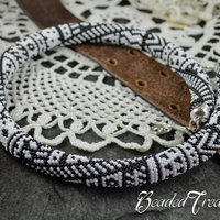 TRIBALIS - Bead crochet necklace pattern / Bead crochet rope pattern / Bead crochet pattern / PATTERN ONLY