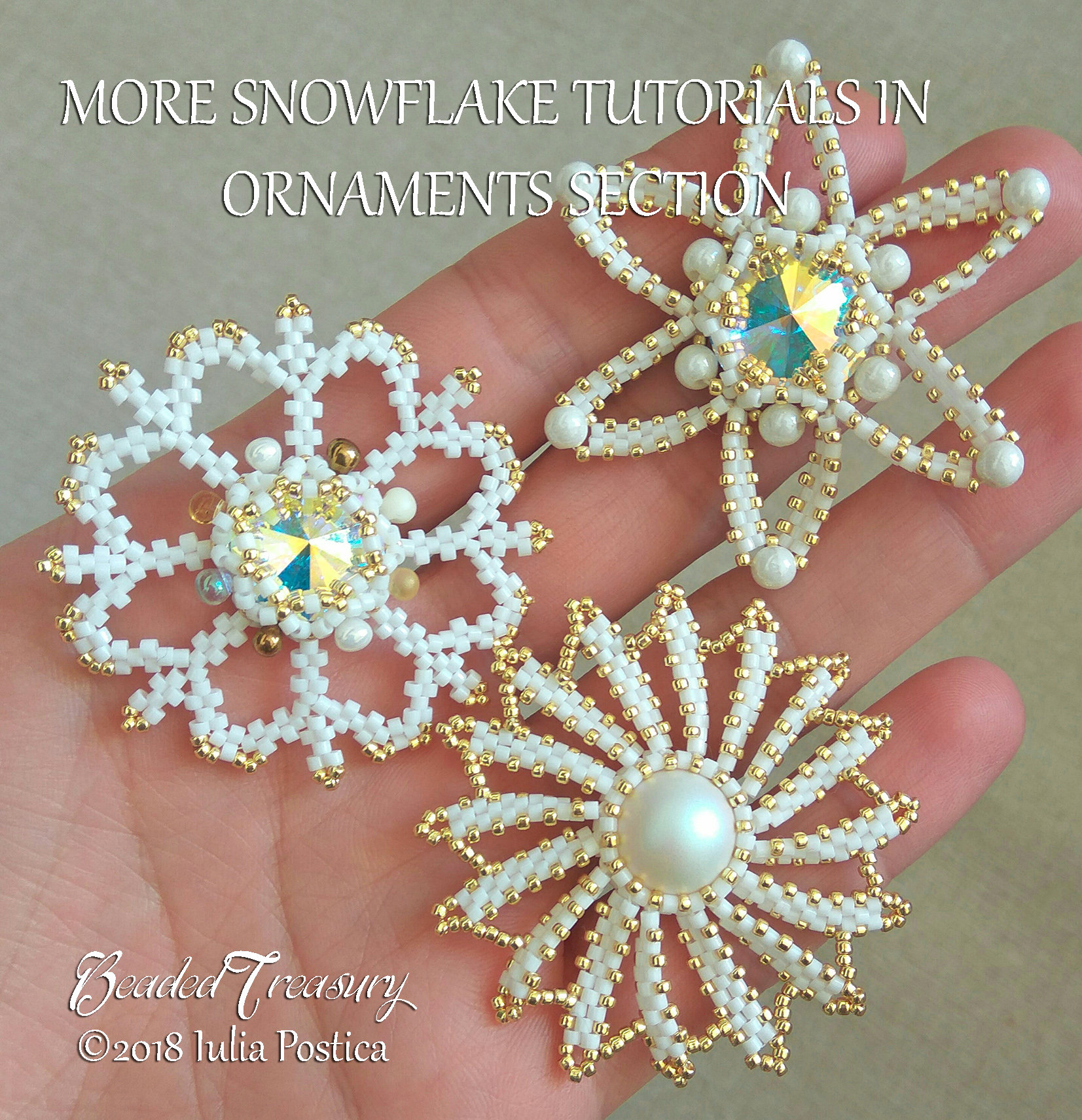 STAR SNOWFLAKE Ornment - Beading Tutorial