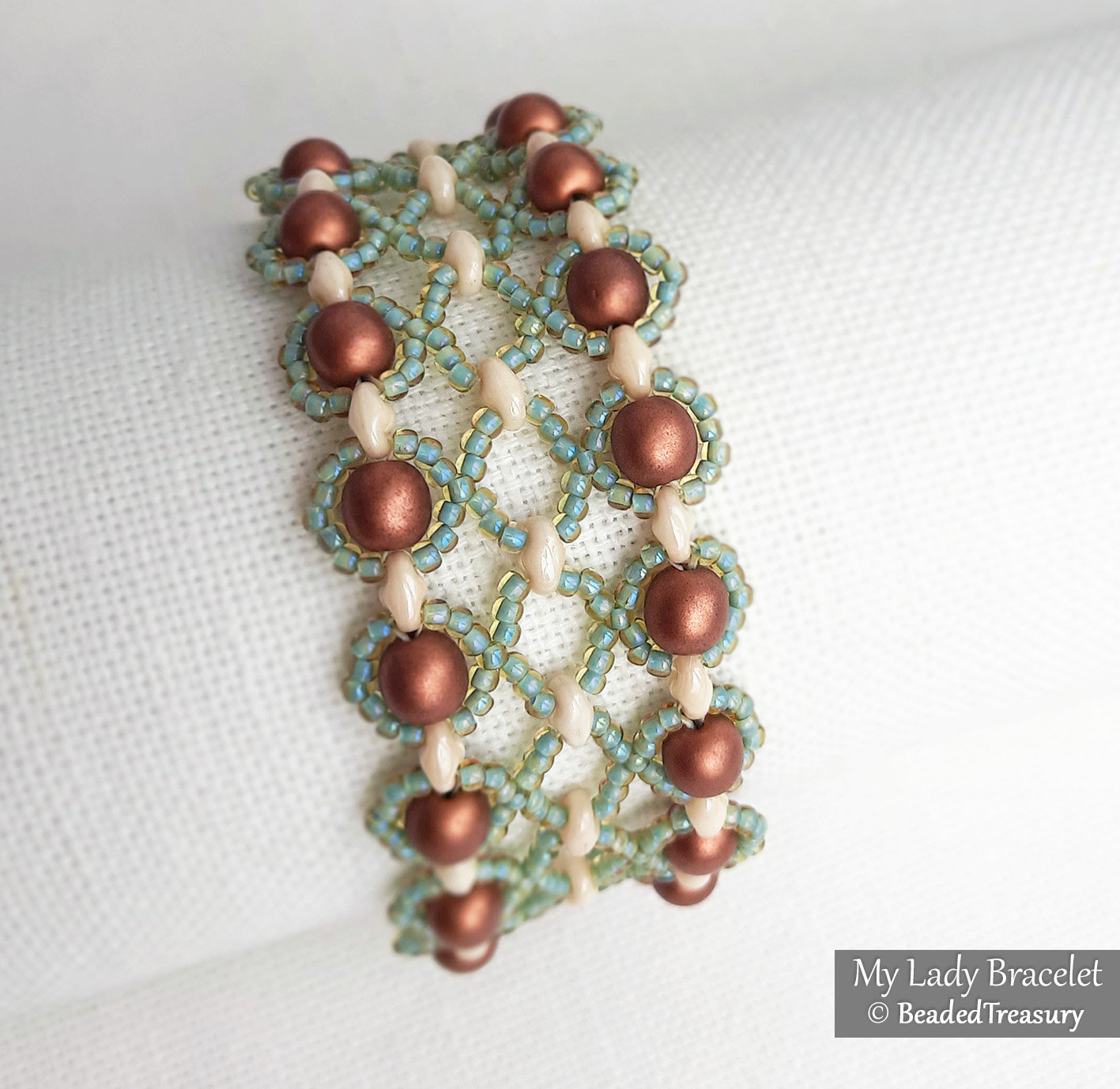MY LADY BRACELET - Beading Tutorial - Instant PDF Download