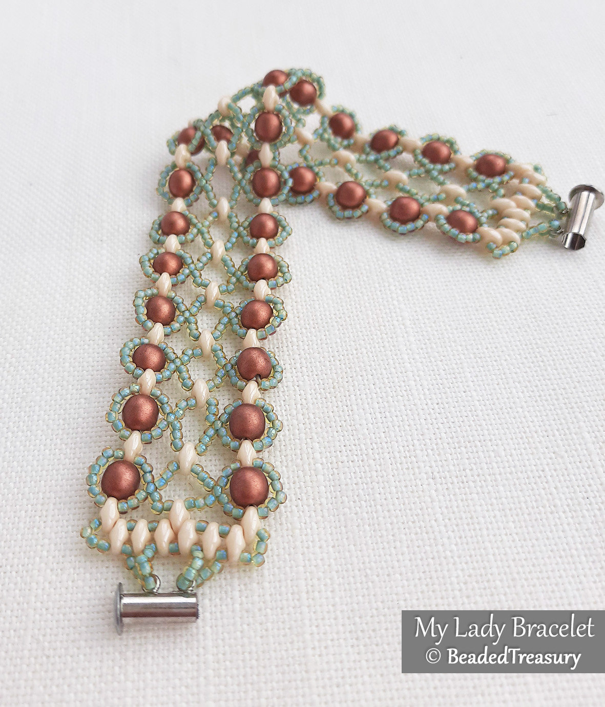 MY LADY BRACELET - Beading Tutorial - Instant PDF Download