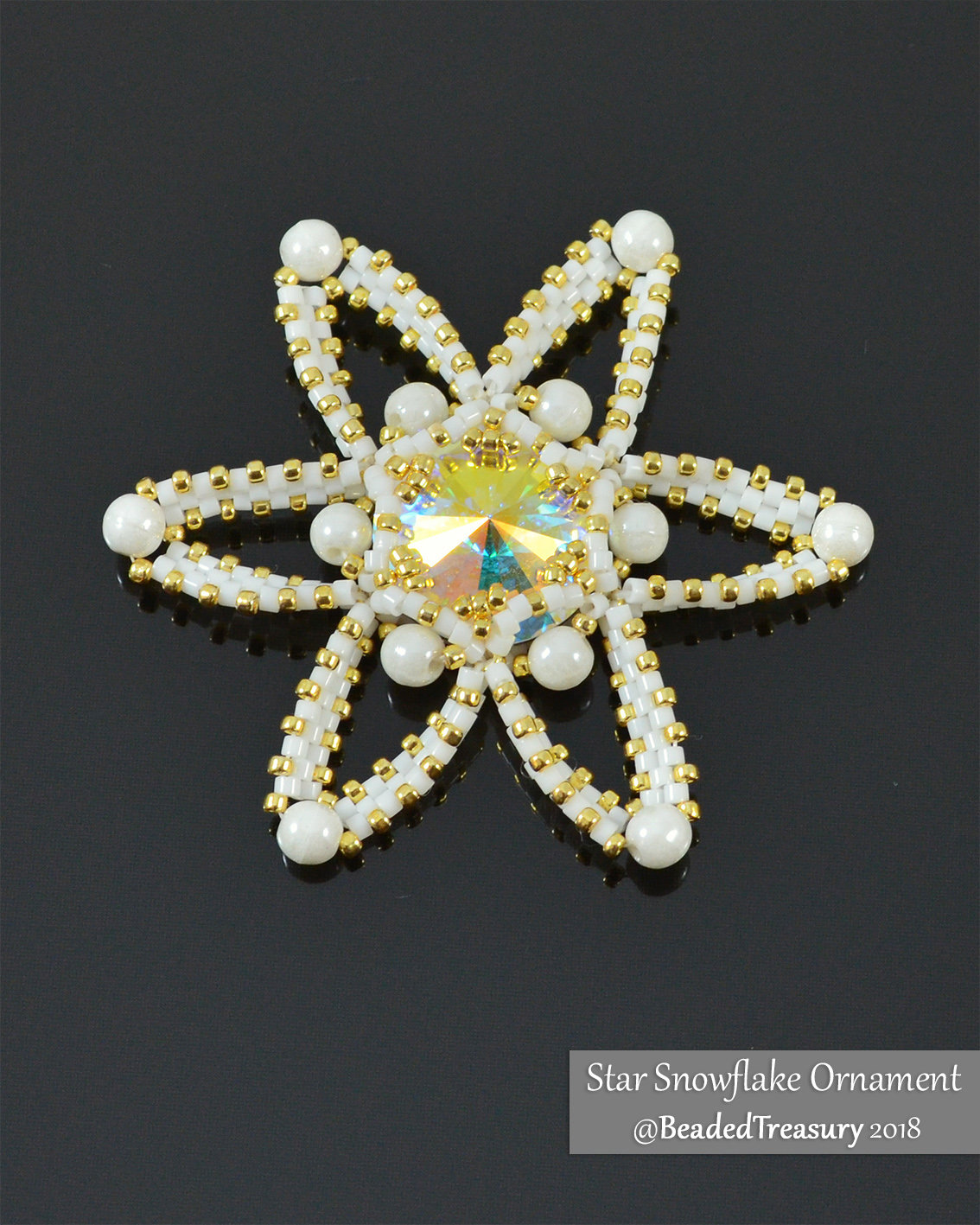STAR SNOWFLAKE Ornment - Beading Tutorial
