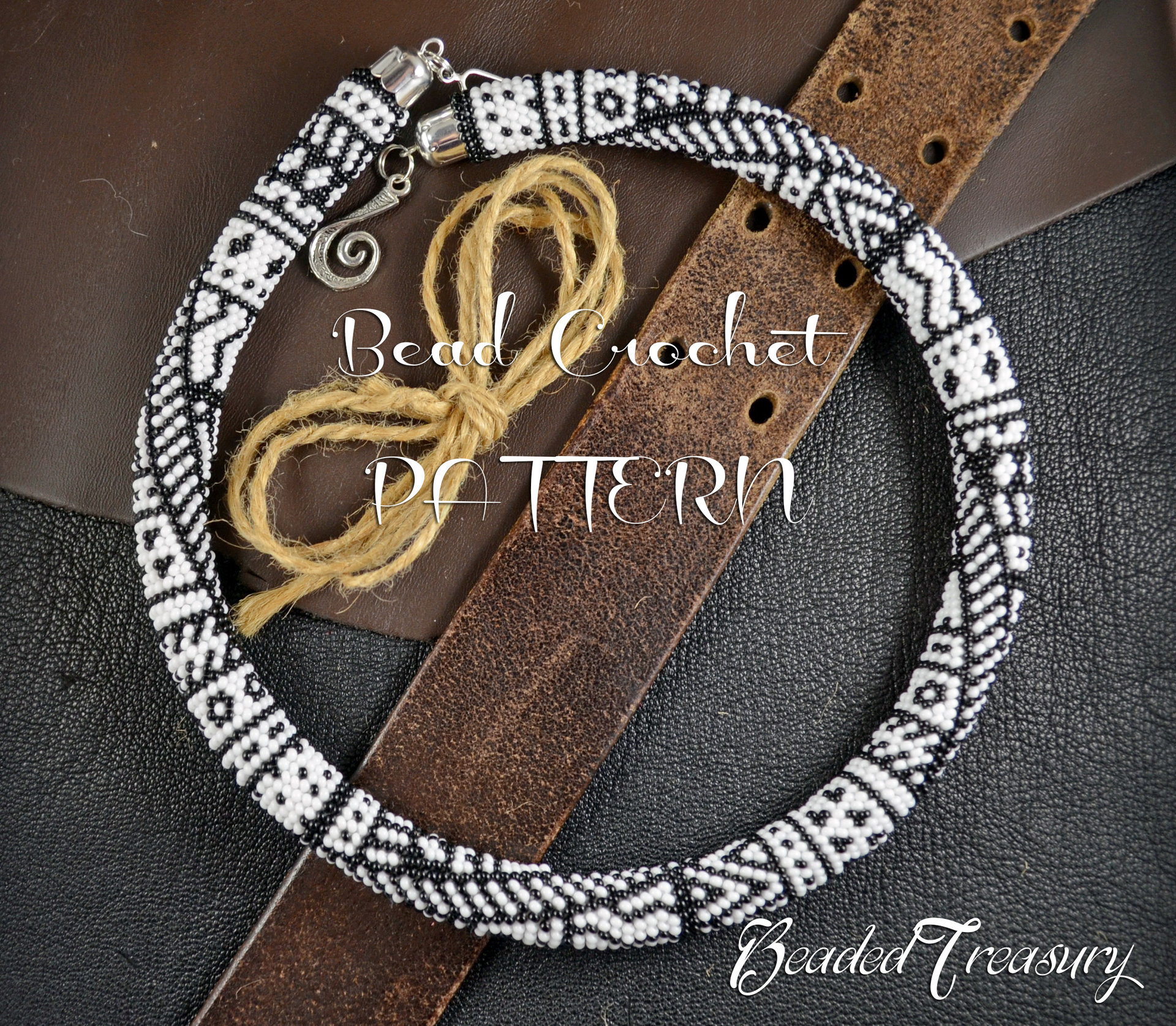 TRIBALIS - Bead crochet necklace pattern / Bead crochet rope pattern / Bead crochet pattern / PATTERN ONLY