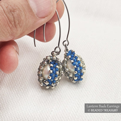 LANTERN BUDS Earrings Beading Tutorial